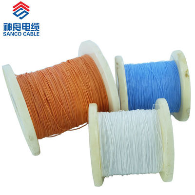 Silver Plated Copper PTFE Insulated Wire with 0.05-3mm2 Cross Section 600V Rated Voltage and -60℃~+250℃ Working Temperature