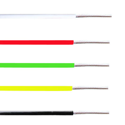 Fio de conexão PFA de cobre prateado com opções de 1-5 núcleos e faixa de tamanho de 0,05-6mm2 para aplicações de alta temperatura