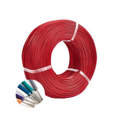 Resistência ao calor 600V Nomenclatura PFA fio isolado com condutor de cadeia prateado em 16 18 26 Gauge