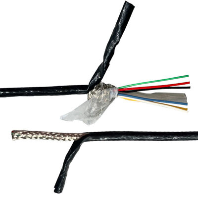 Cabo de blindagem Tefzel de cobre prateado 6x26AWG com isolamento ETFE e classificação de 600V para aplicações de alta temperatura