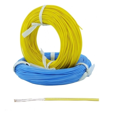 A cor amarela PTFE isolou os fios 8 12 18 20 26 28 30 fio Calibre de diâmetro de fios PTFE