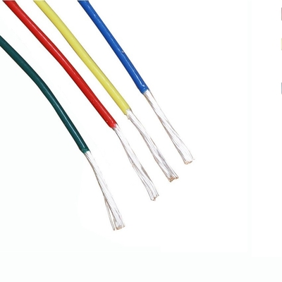 PTFE elétrico isolou fios reveste cores da resistência térmica de fio várias